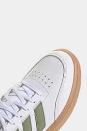 adidas White Courtblock Trainers - Image 15 of 18