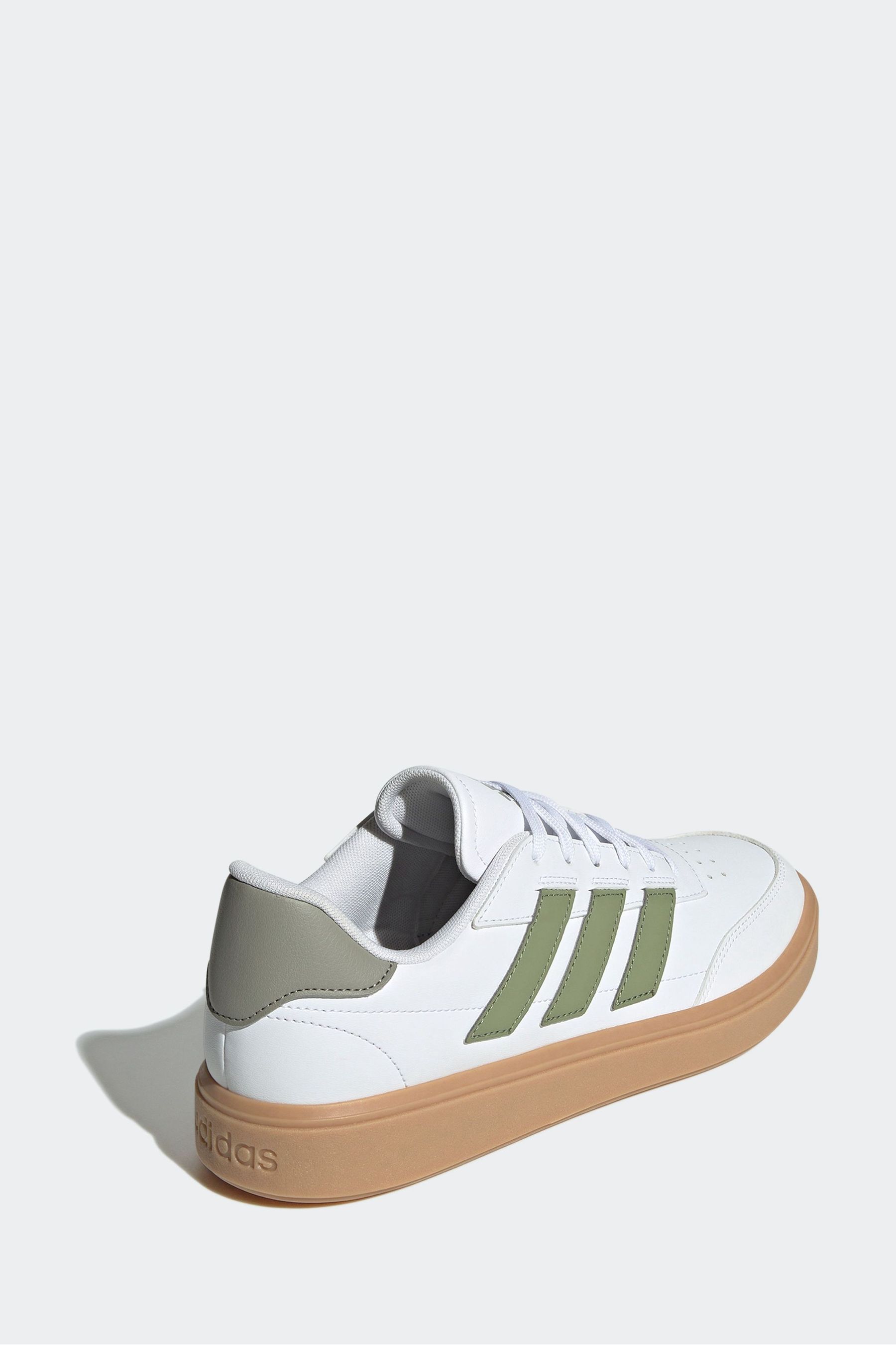 White adidas green online