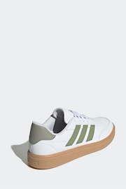 adidas White Courtblock Trainers - Image 16 of 18