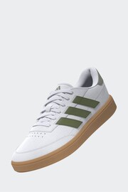 adidas White Courtblock Trainers - Image 2 of 18