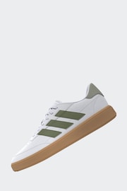 adidas White Courtblock Trainers - Image 4 of 18