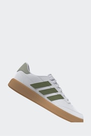 adidas White Courtblock Trainers - Image 9 of 18