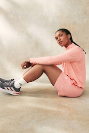 adidas Dark Pink Aeroready Minimal 2-in-1 Shorts - Image 4 of 5