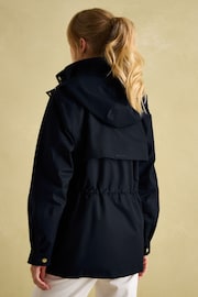 Joules Fairford Navy Waterproof Raincoat with Hood - Image 2 of 9