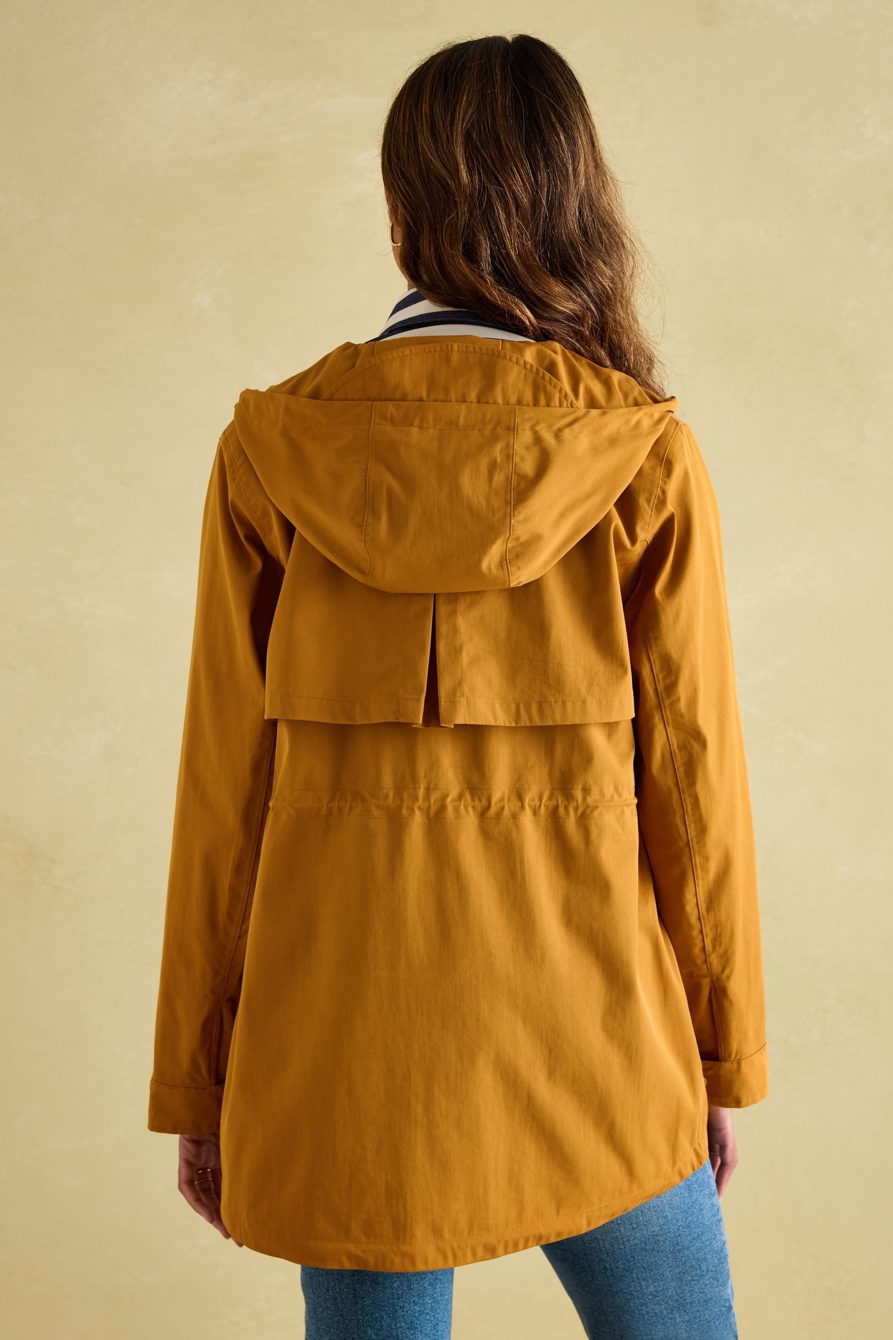Buy Joules Portwell Dark Yellow Waterproof Raincoat With Hood from the Next UK online shop