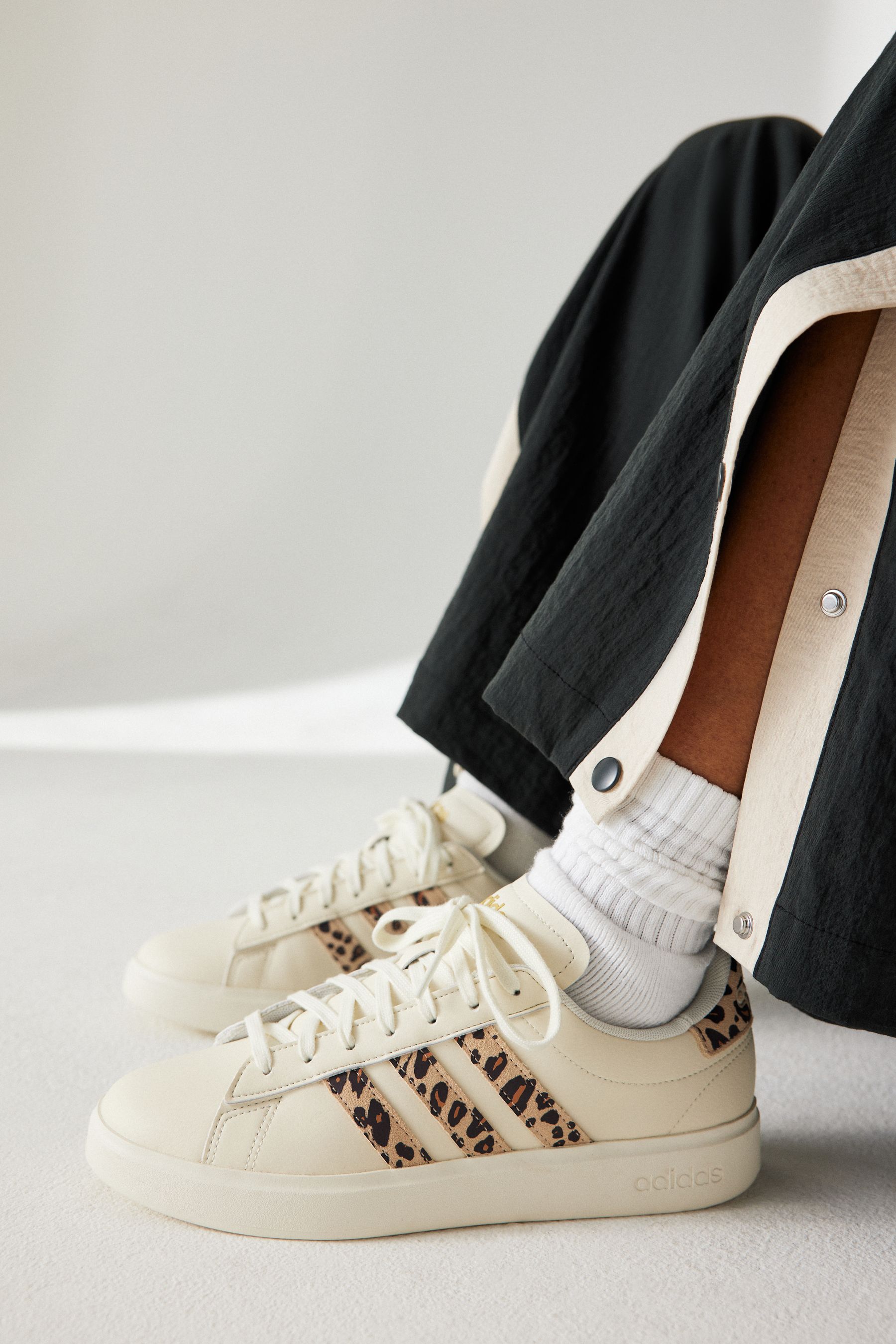 Cream adidas trainers hot sale