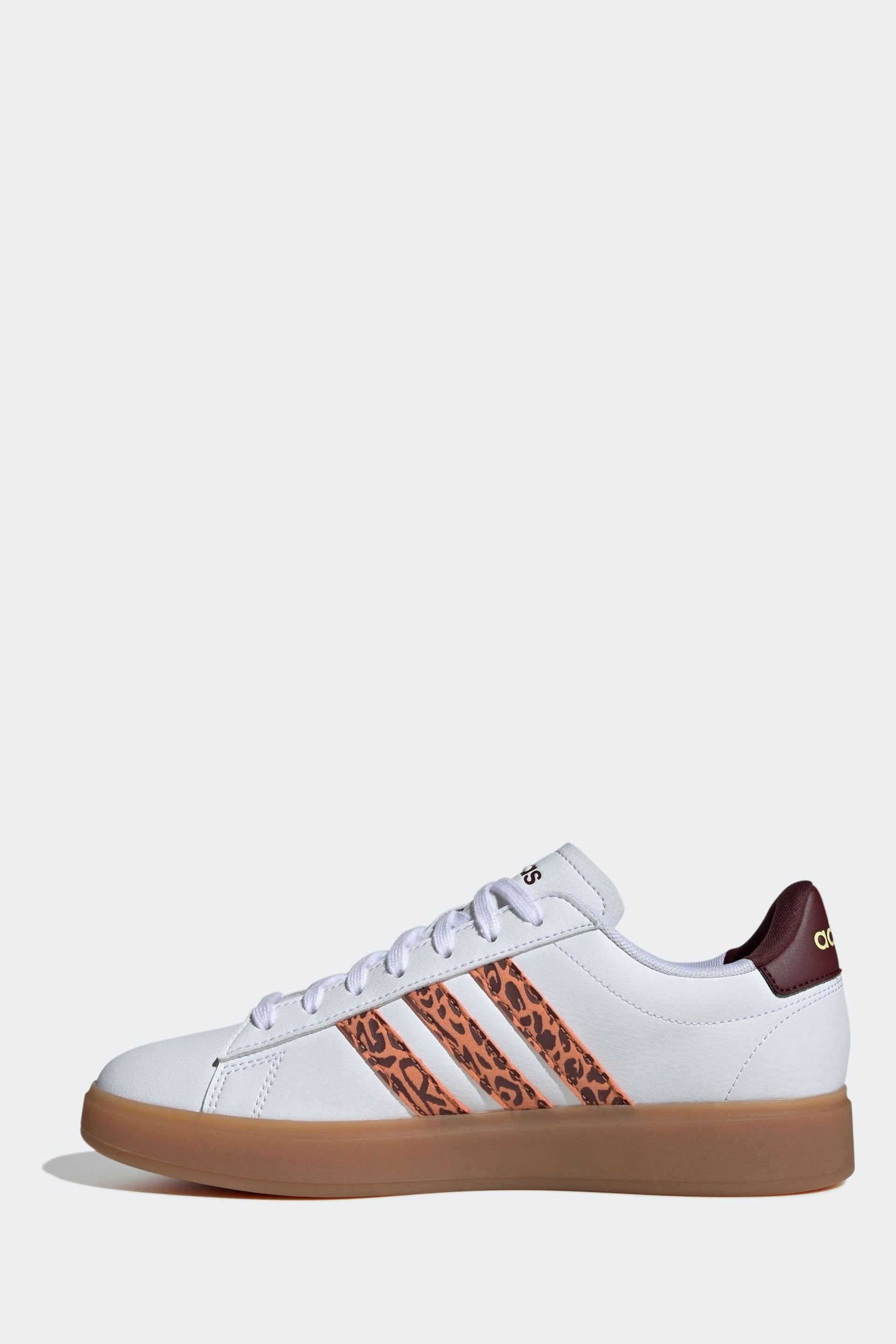 adidas White Grand Court 2.0 Trainers - Image 5 of 12