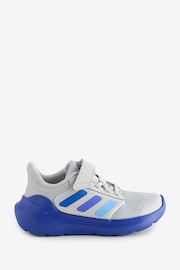 adidas Grey/Blue Kids Tensaur Run 3.0 Trainers - Image 1 of 5