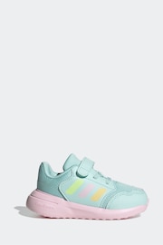 adidas Green/Pink Infant Tensaur Run 3.0 Trainers - Image 1 of 9