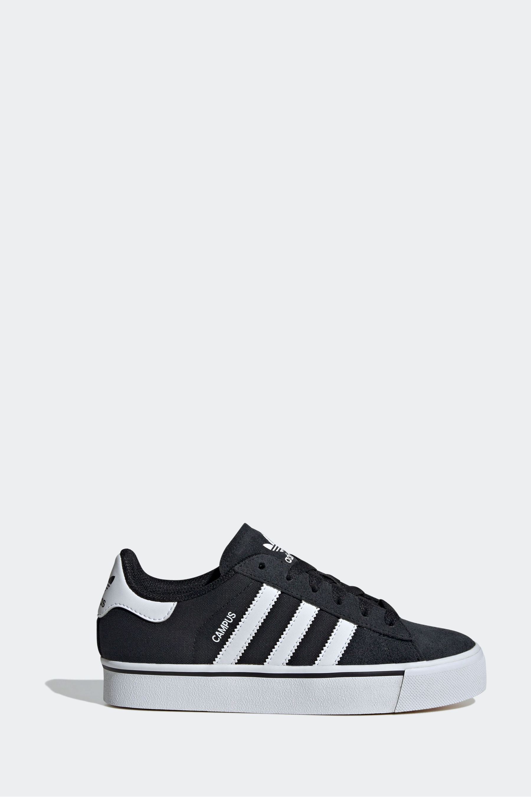 Buy adidas Originals Black Campus Vulc Trainers from Next Luxembourg
