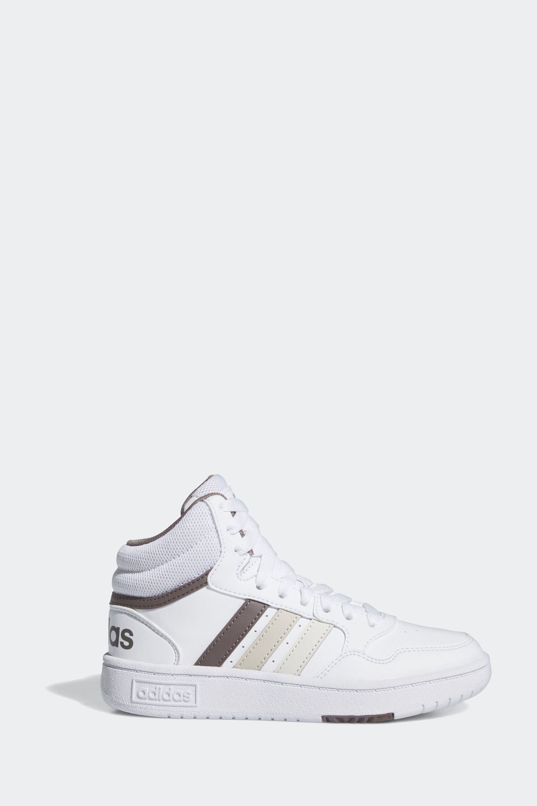 adidas Cream White Hoops Mid Shoes