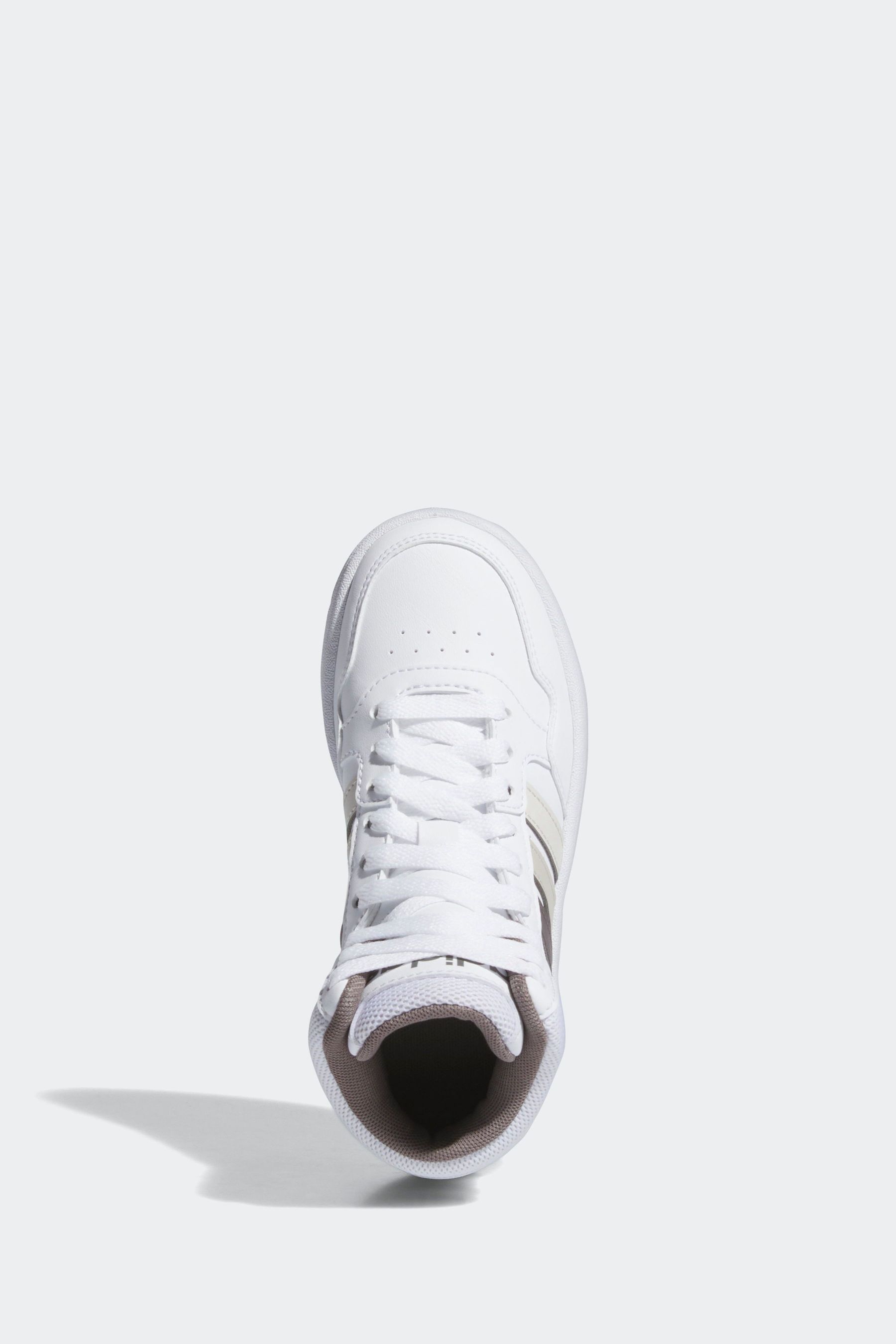Buy adidas Cream White Hoops Mid Shoes from Next Luxembourg