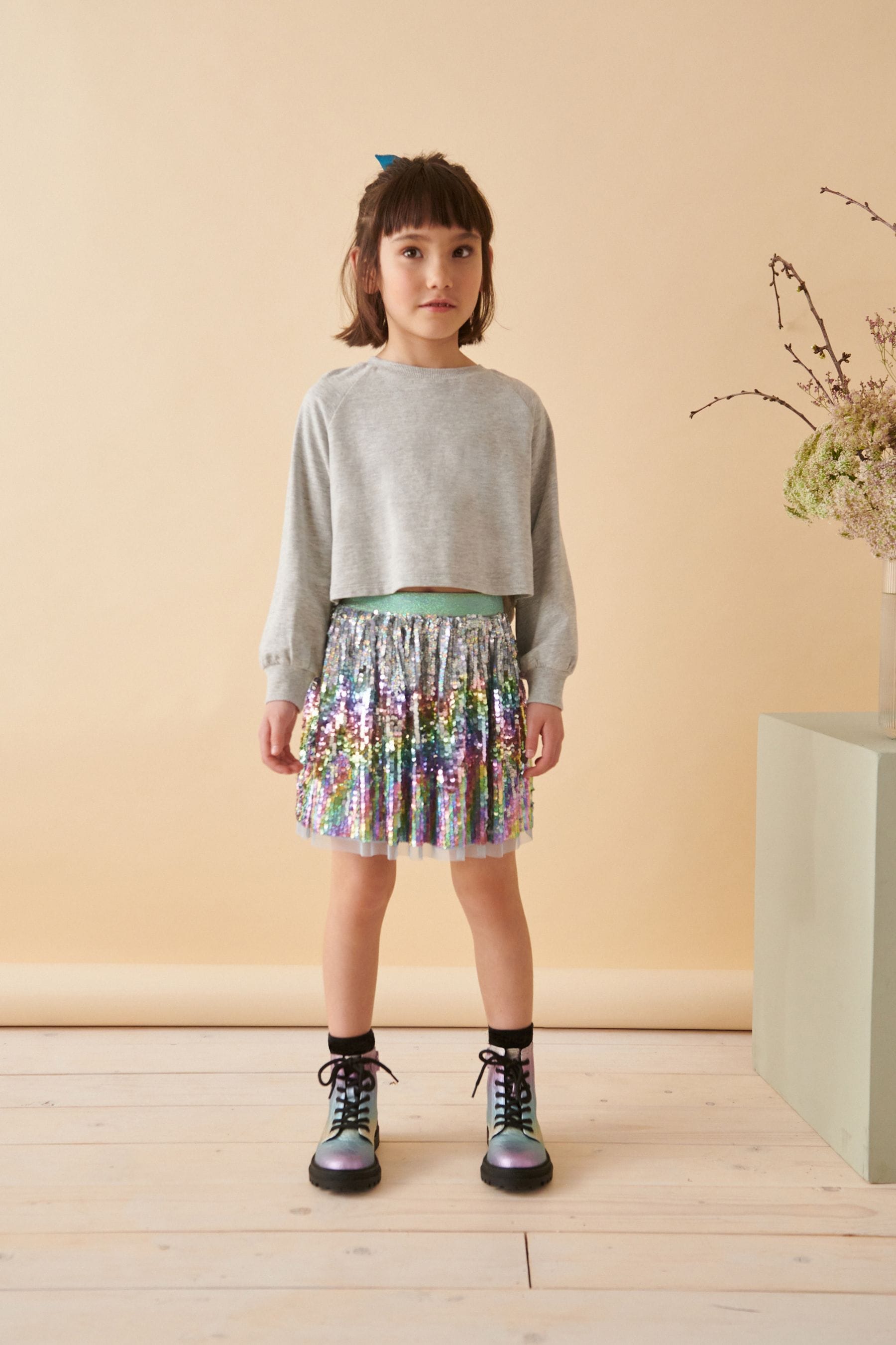 Buy Rainbow Sequin Skirt 3 16yrs from the Next UK online shop