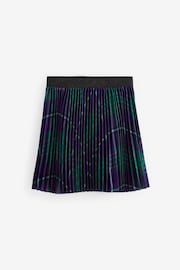 Purple Pleated Check Skirt (3-16yrs) - Image 4 of 6