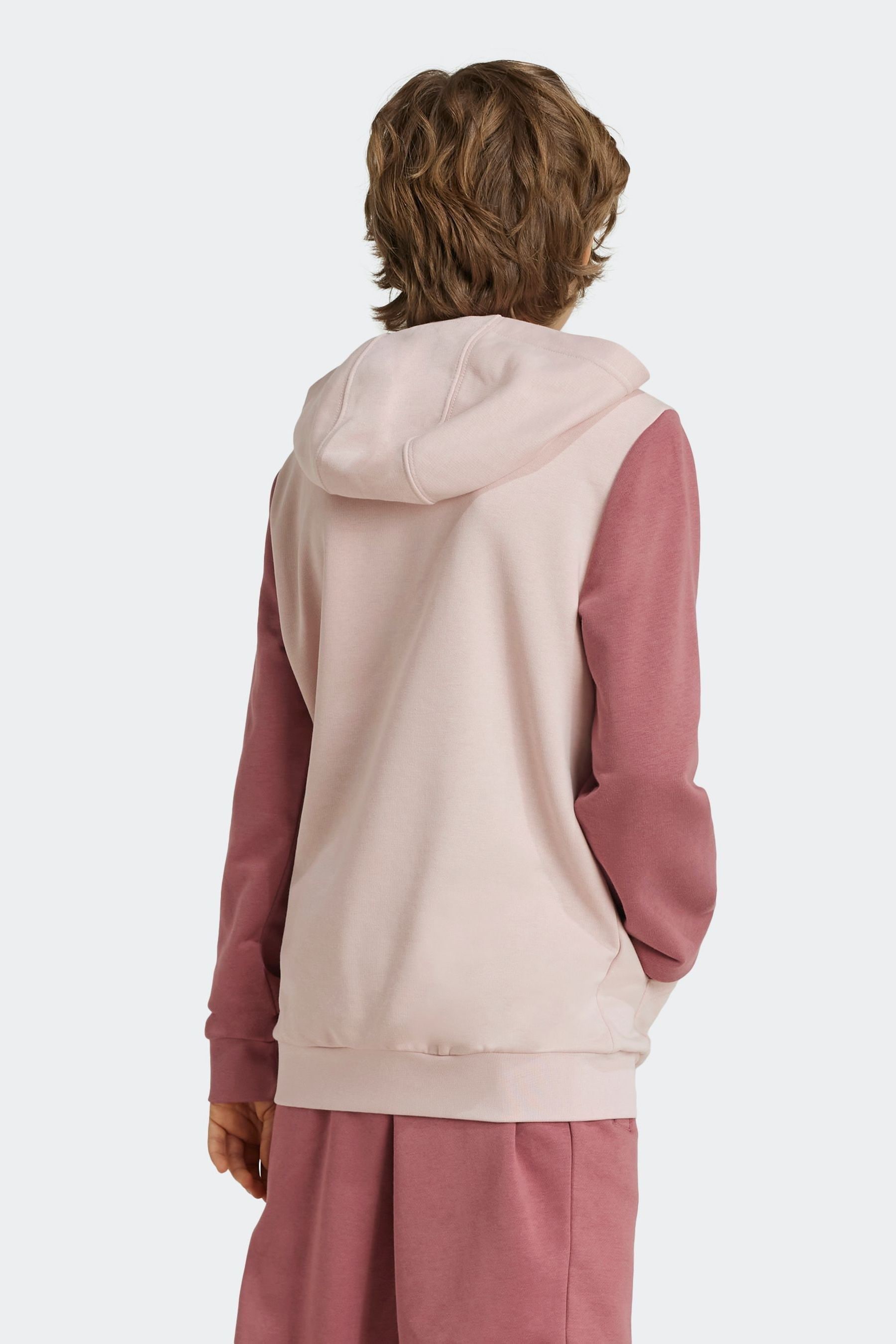 Pink adidas hoodie kids best sale