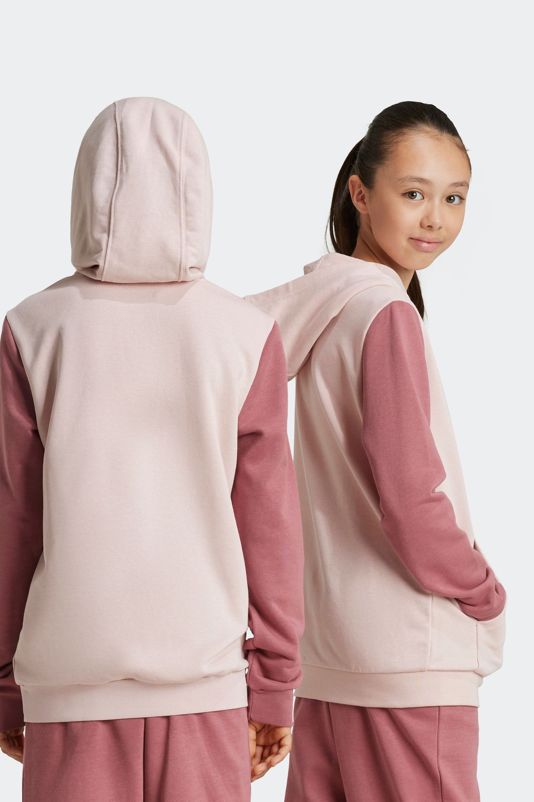 Pink and red adidas hoodie sales