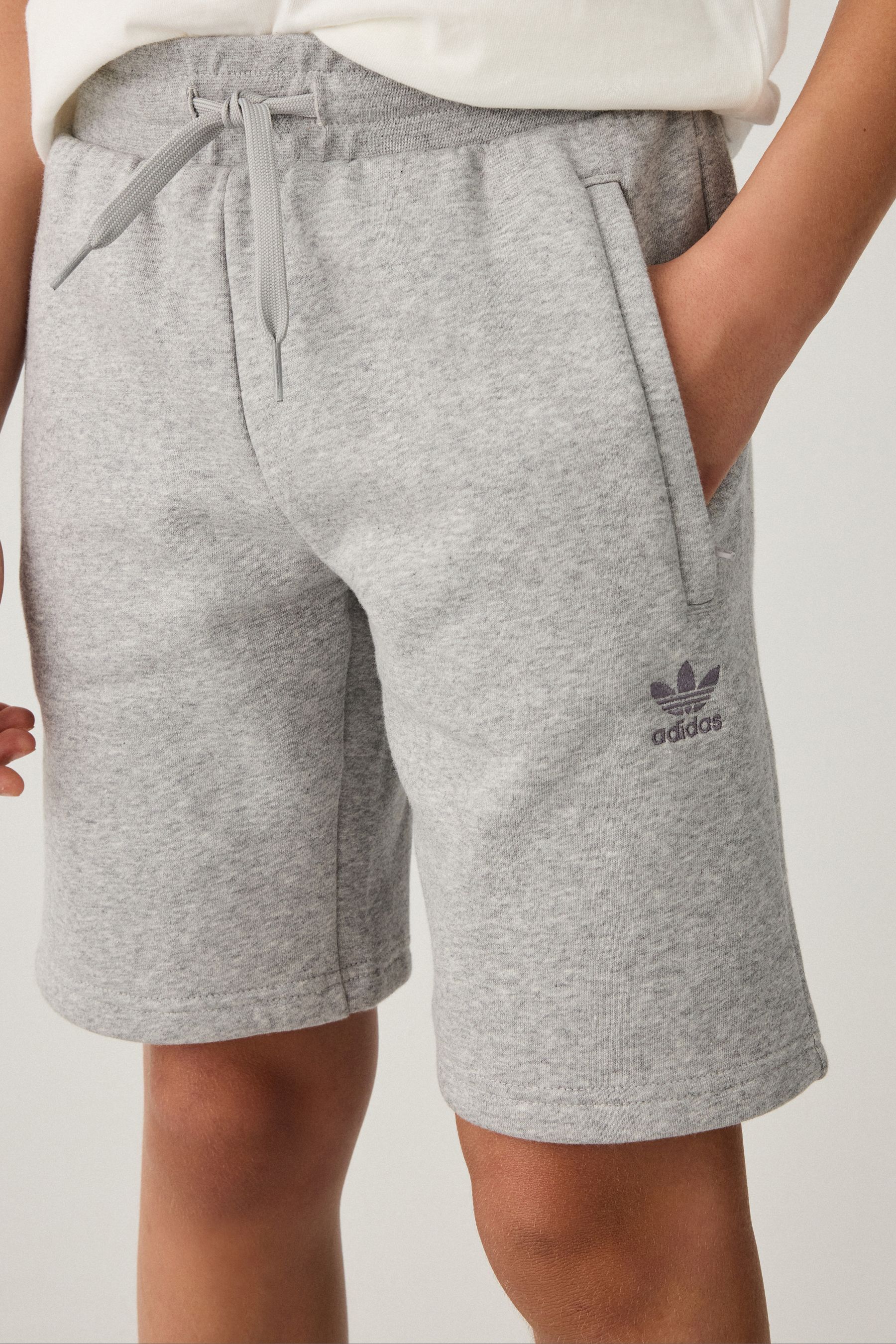 Buy adidas originals Grey Small Trefoil Logo Shorts from Next Denmark