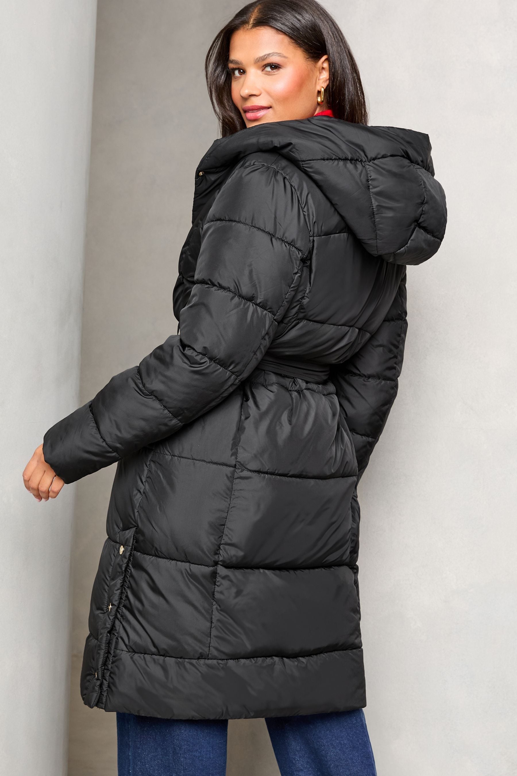 Lipsy black padded coat shop