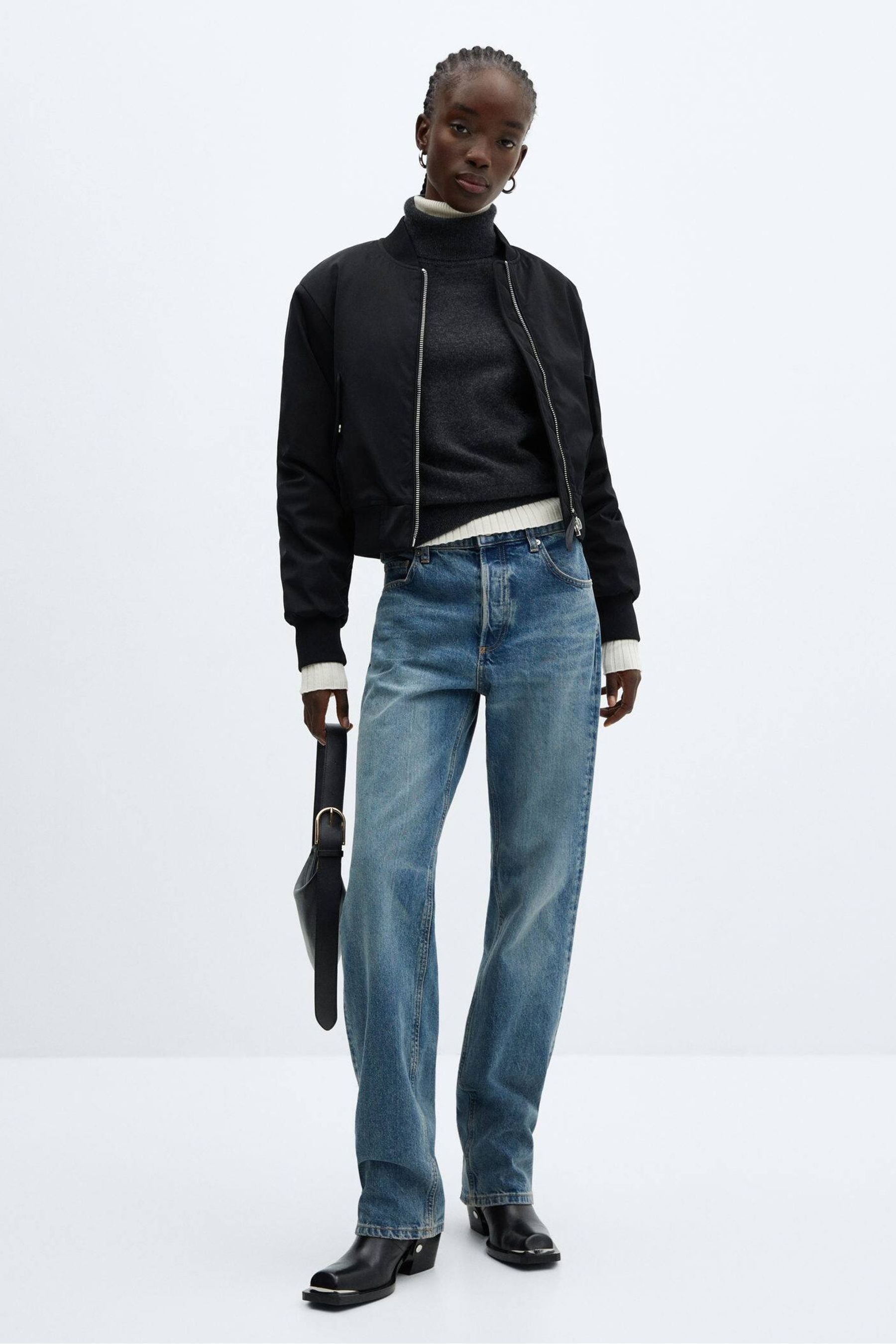 Mango bomber jacket online