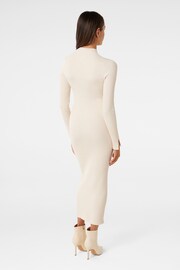 Forever New Cream Georgia Petite Textured Knit Dress - Image 2 of 4