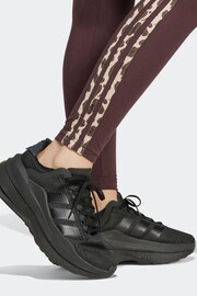 adidas LIght rown Animal 3 Stripe Leggings - Image 5 of 6