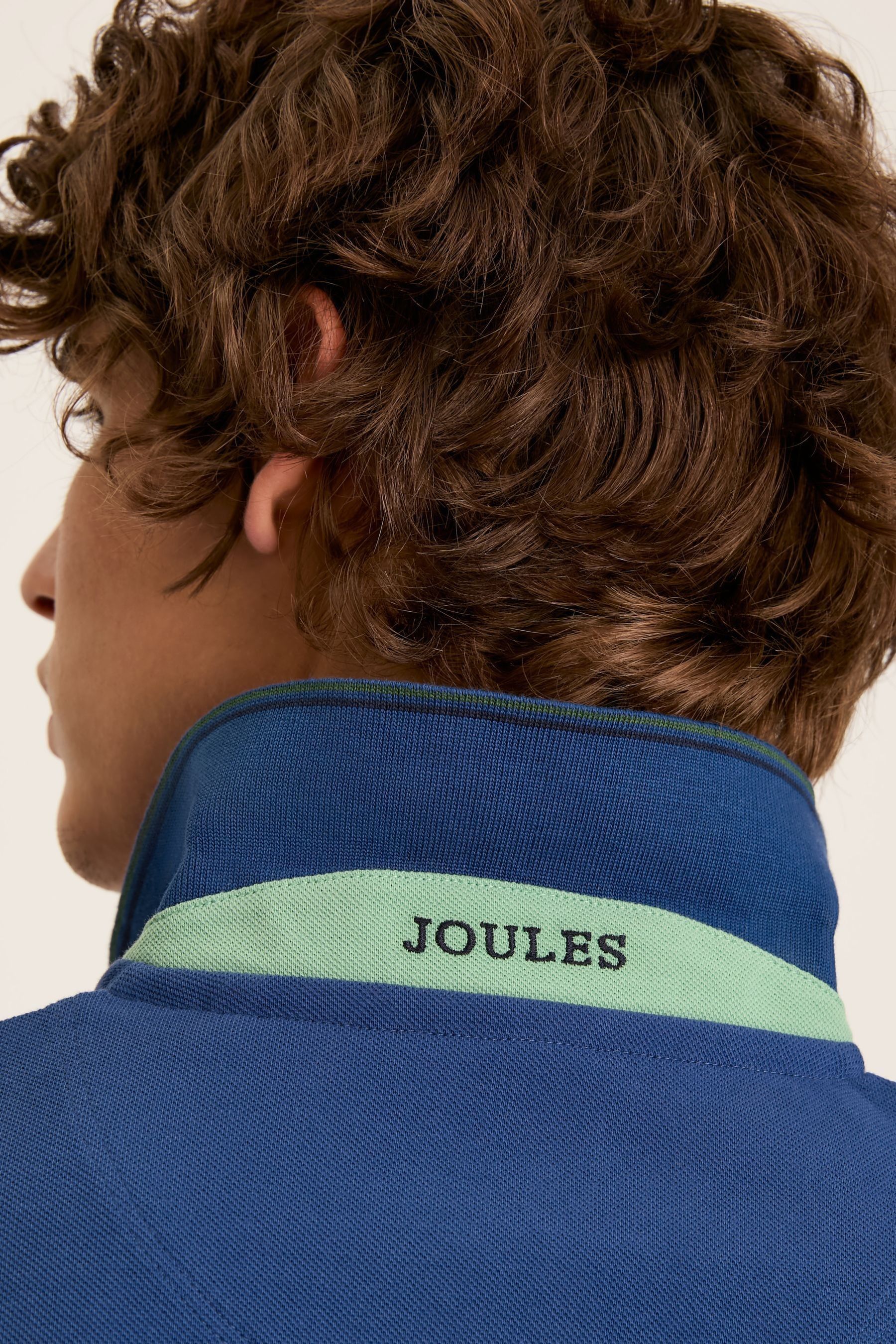 Buy Joules Woody Blue Slim Fit Cotton Pique Polo Shirt from Next Luxembourg
