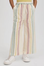 Reiss Multi Cleo Senior Linen Drawstring Trousers - Image 1 of 6
