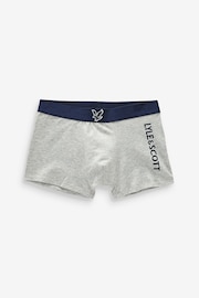 Lyle & Scott White Underwear Boys Enrico Trunks 3 Pack - Image 4 of 4