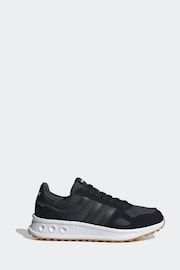 adidas black/white Run 84 Trainers - Image 1 of 8