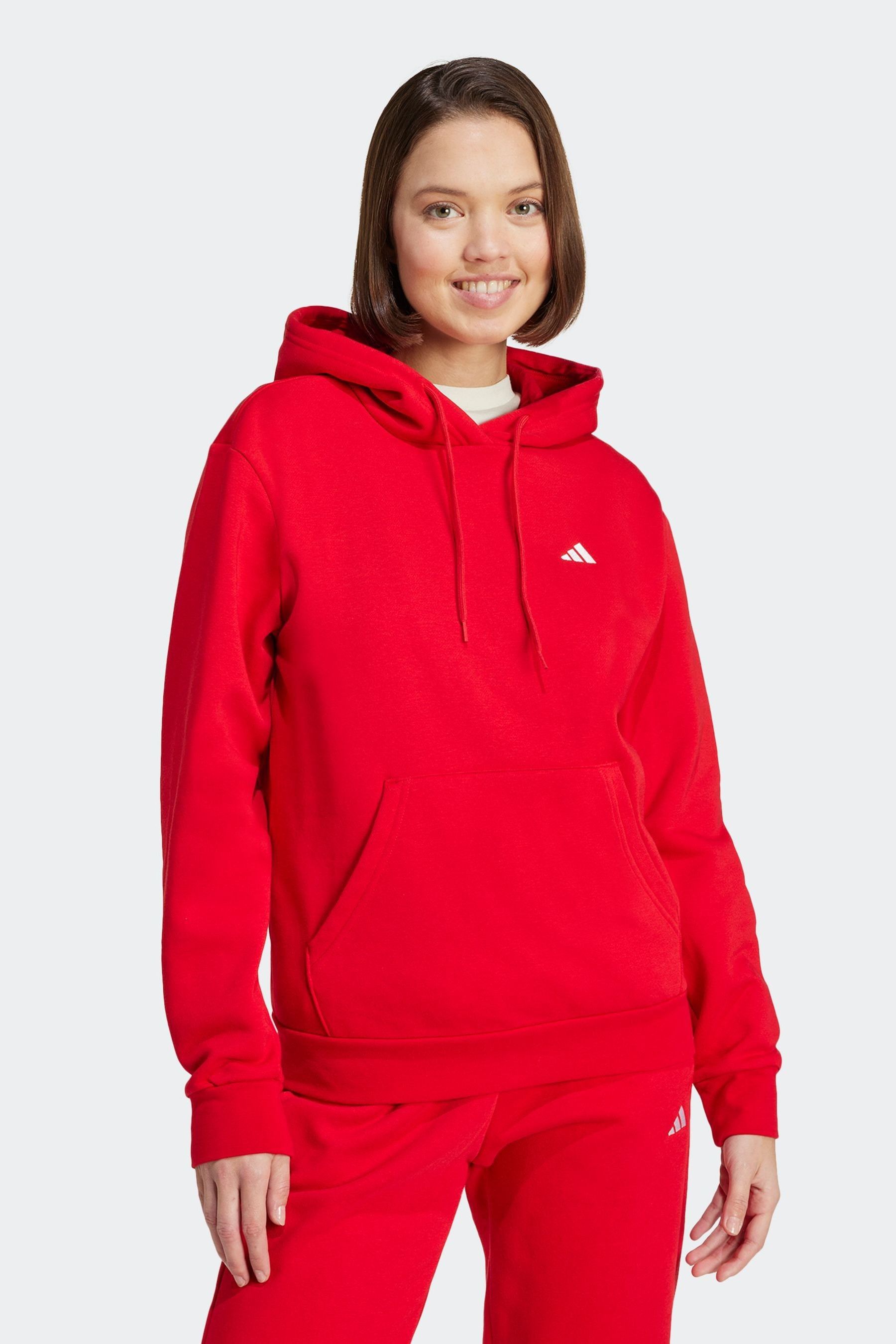 Small adidas logo hoodie cheap