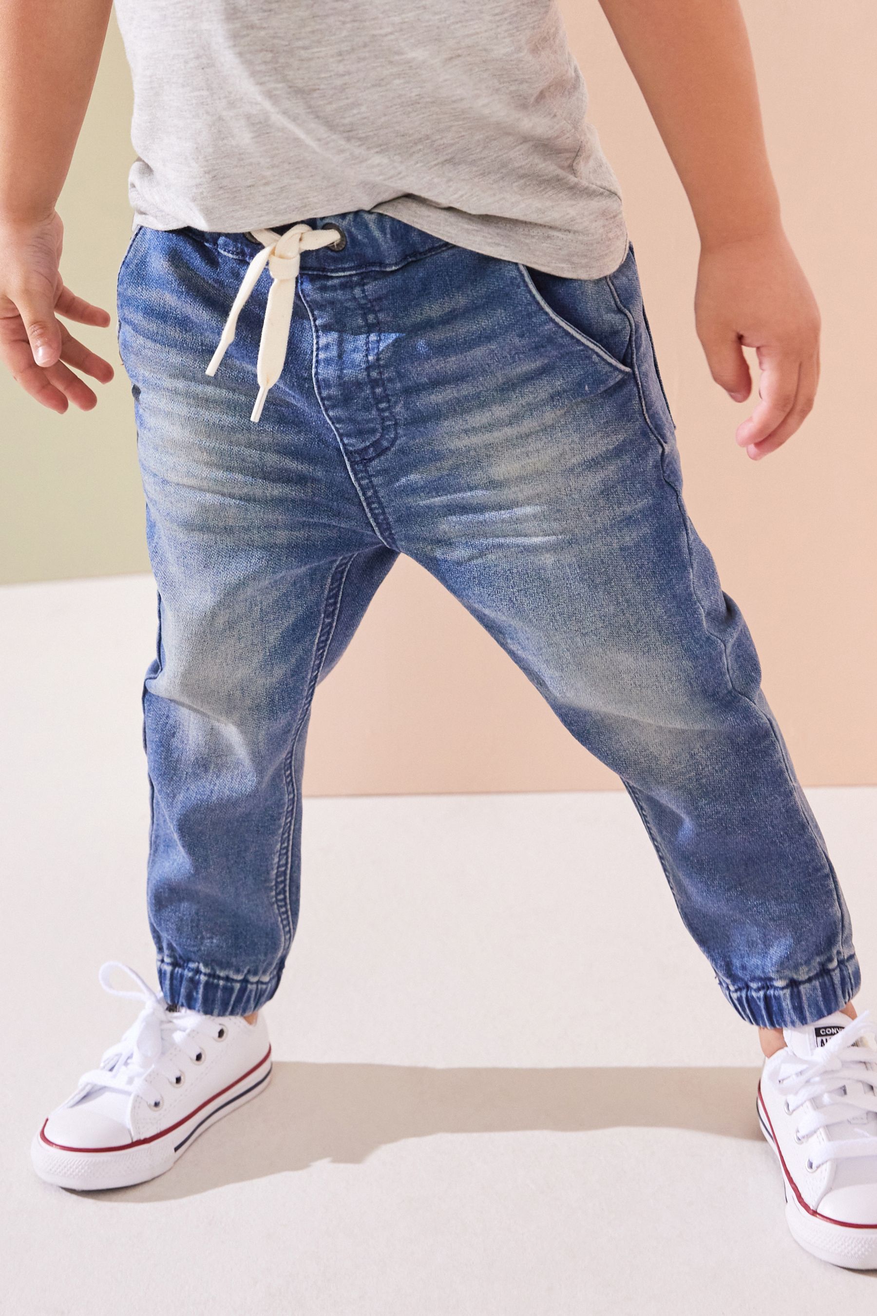 Denim joggers next outlet