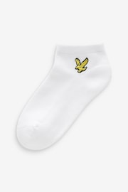 Lyle & Scott White Gant Boys Cotton Ankle Socks 3 Pack - Image 2 of 4