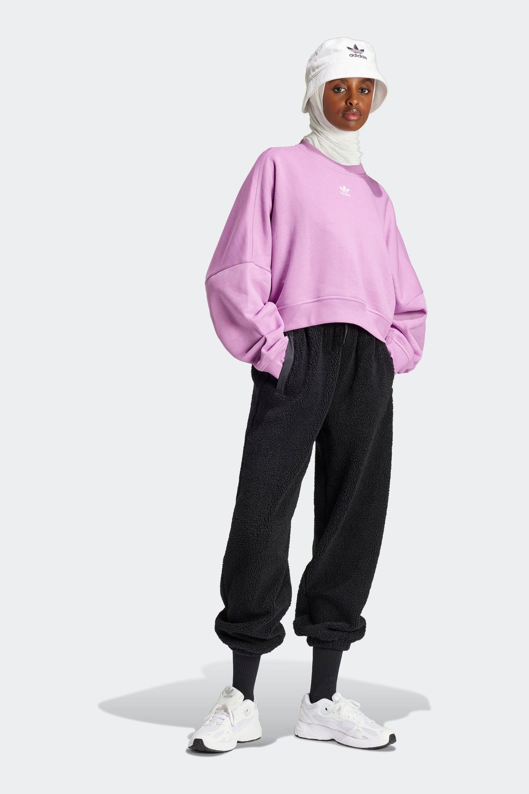Buy adidas originals Purple Essentials Crew Sweatshirt from Next USA