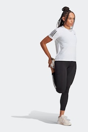 adidas Black Daily Run 3S 7/8 Leggings - Image 3 of 6