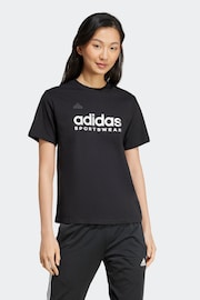 adidas Black Tiro T-Shirt - Image 1 of 7