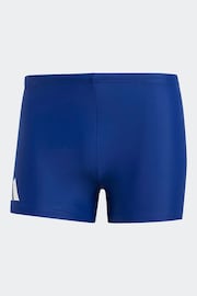 adidas Blue Solid Swim Boxers - Image 6 of 6