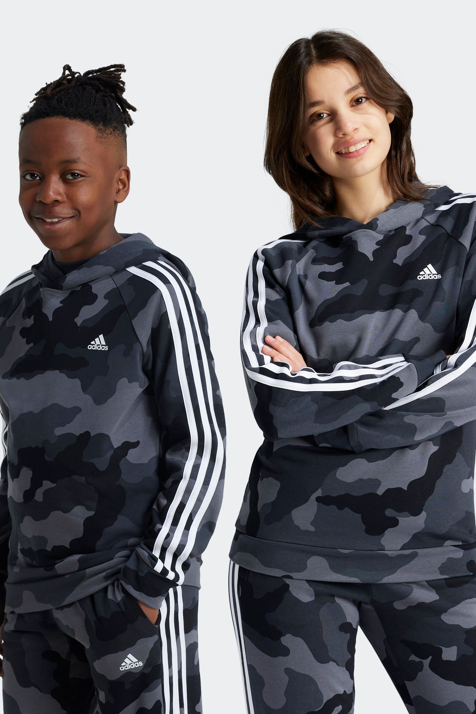 Buy adidas Grey Camo Hoodie from the Next UK online shop