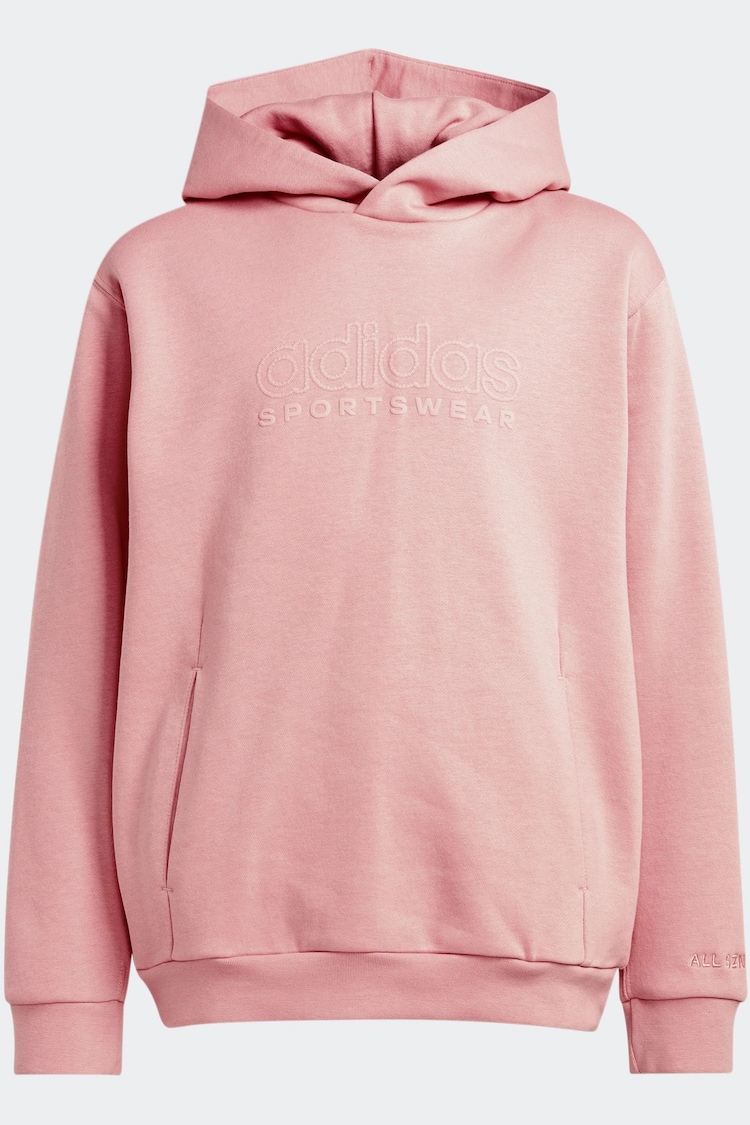 adidas Pink Kids ALL SZN Graphic Hoodie - Image 8 of 8