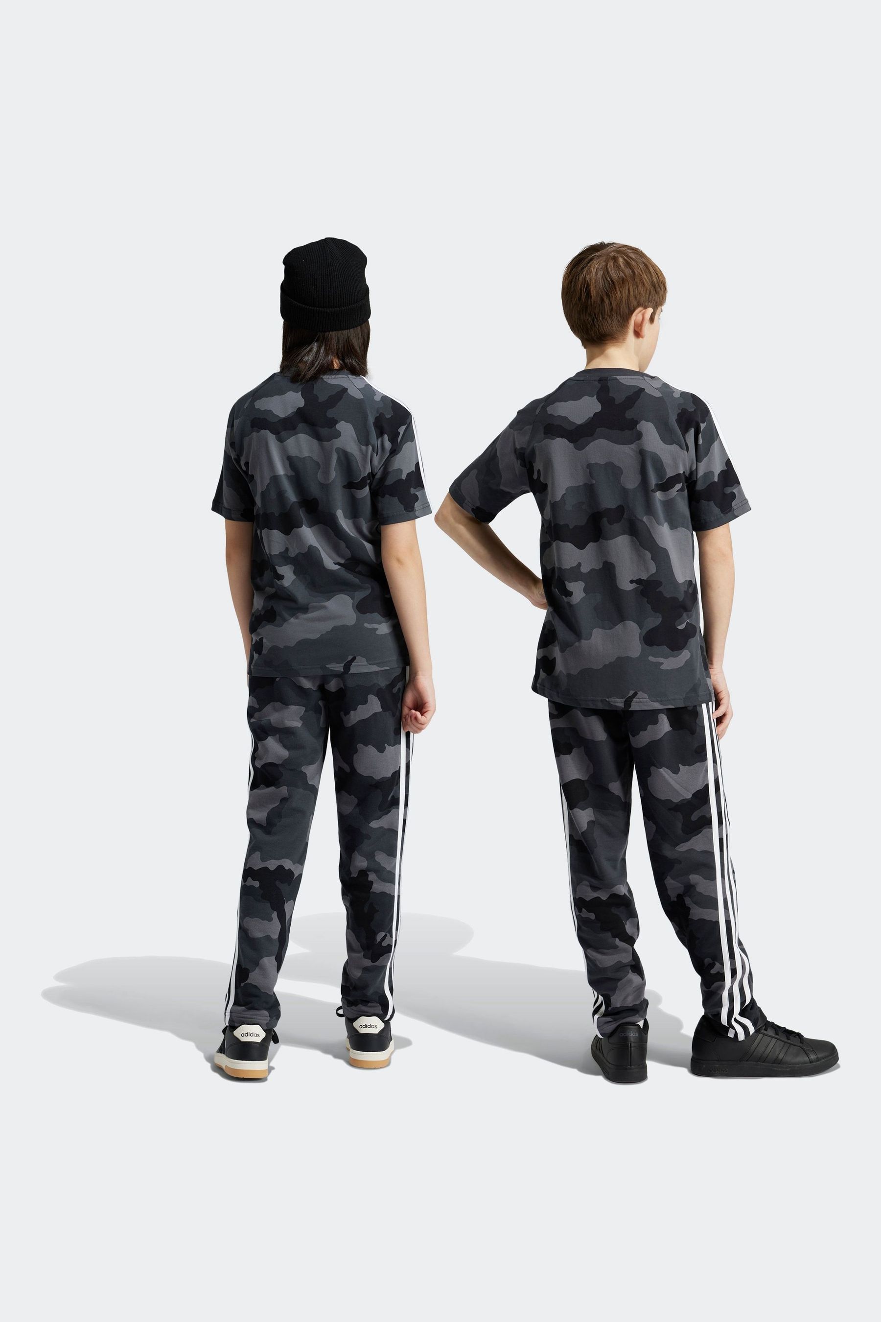 Buy adidas Grey Essentials Camo Print Joggers from Next Saudi Arabia