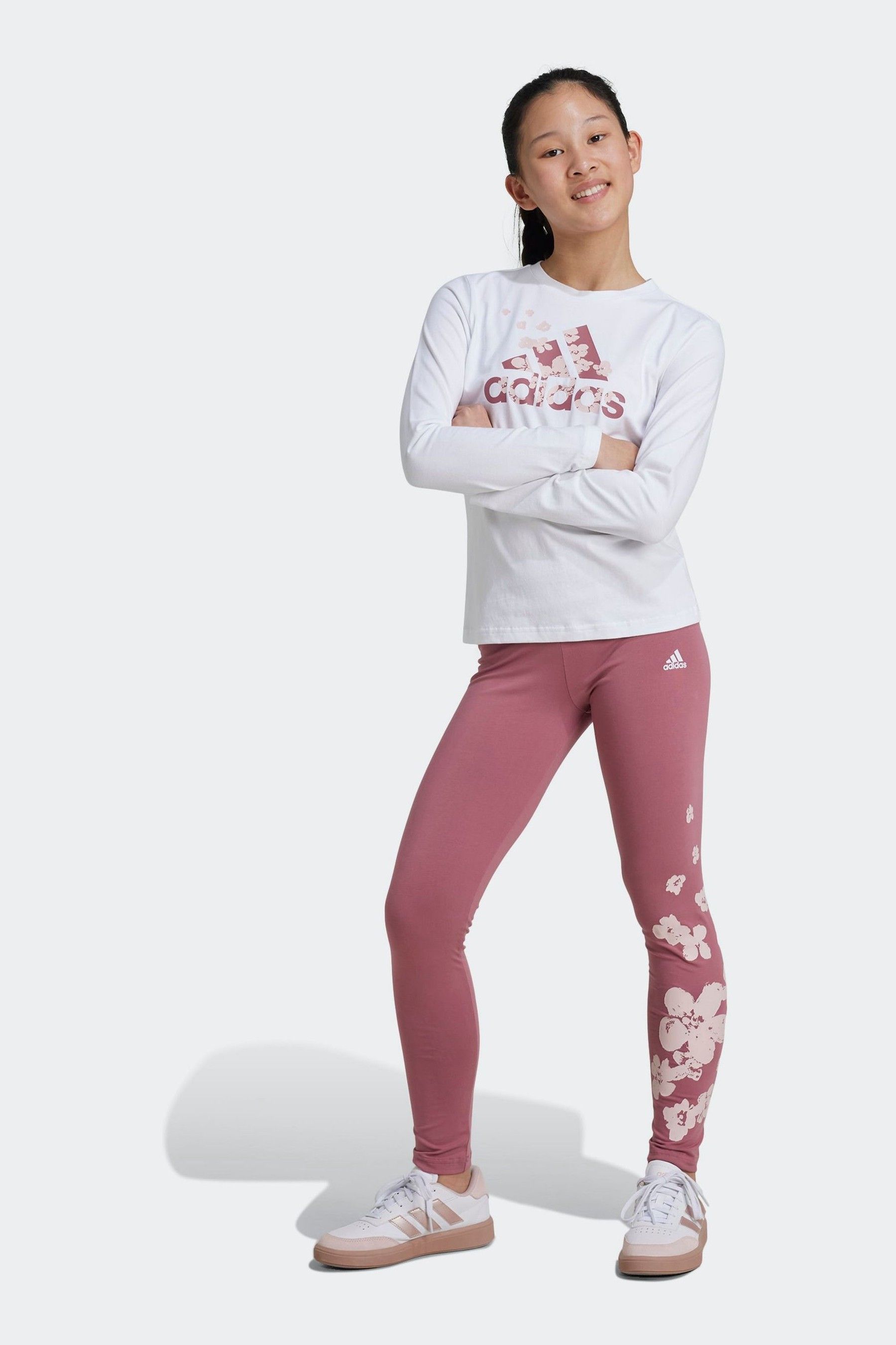 Buy adidas White Essentials Top and Leggings Set from Next Luxembourg
