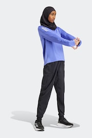 adidas Bright Blue Own The Run 1/2 Zip Sweatshirt - Image 4 of 7