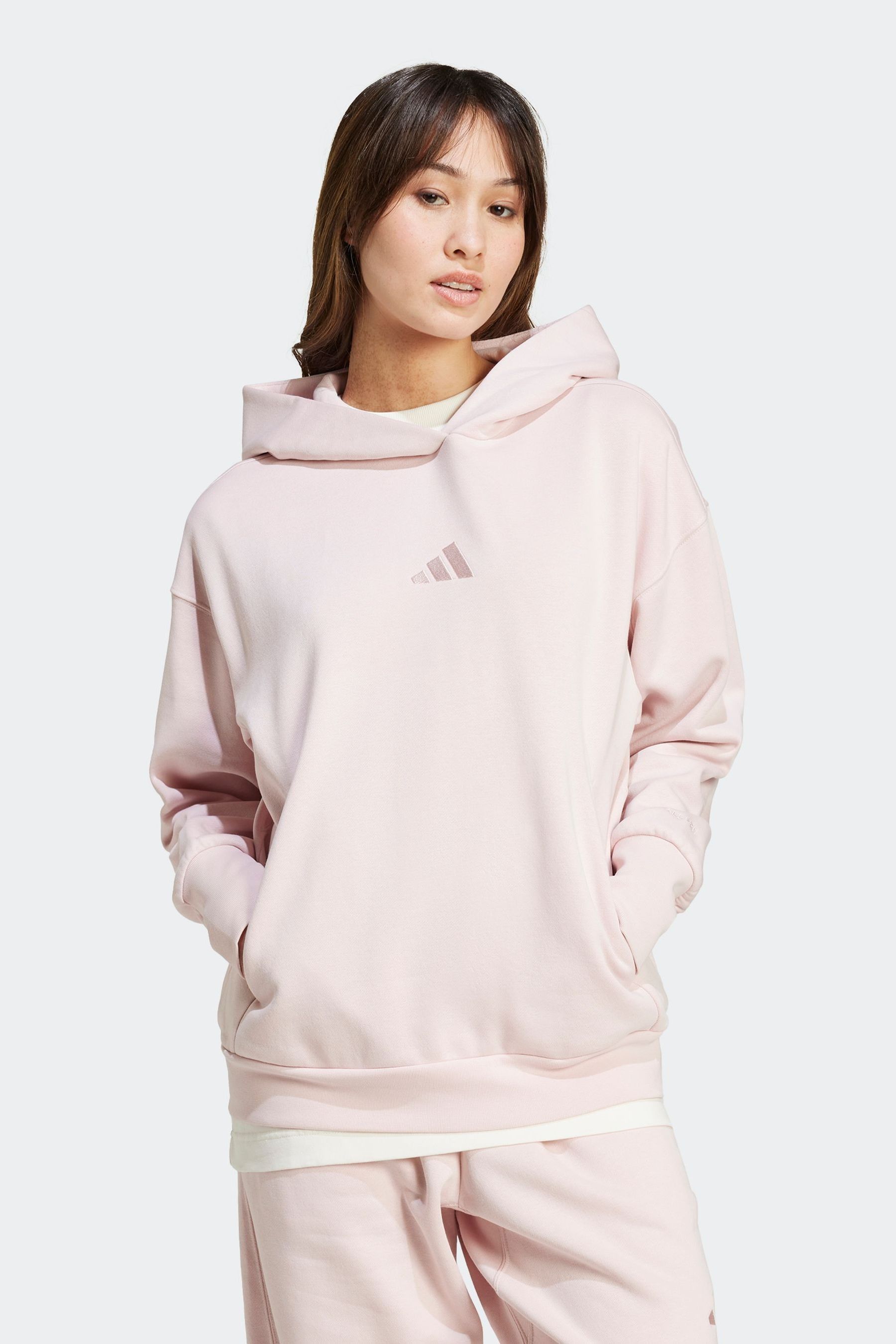 Adidas white and pink hoodie outlet
