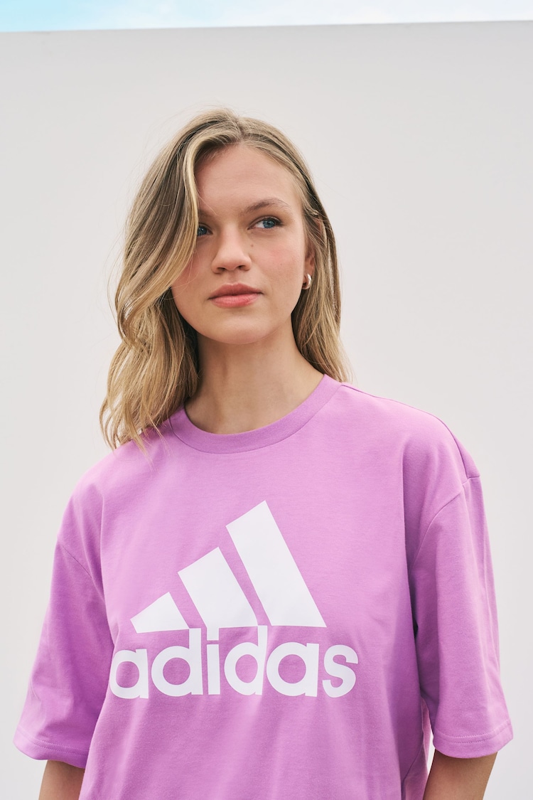 adidas Purple 100% Cotton Sportswear Future Icons Winners 3.0 T-Shirt - Image 5 of 5