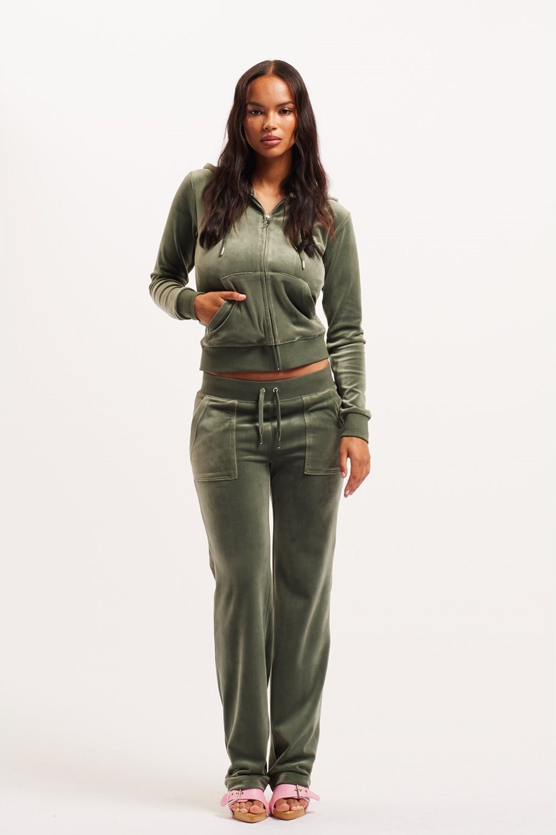 Velour joggers womens store