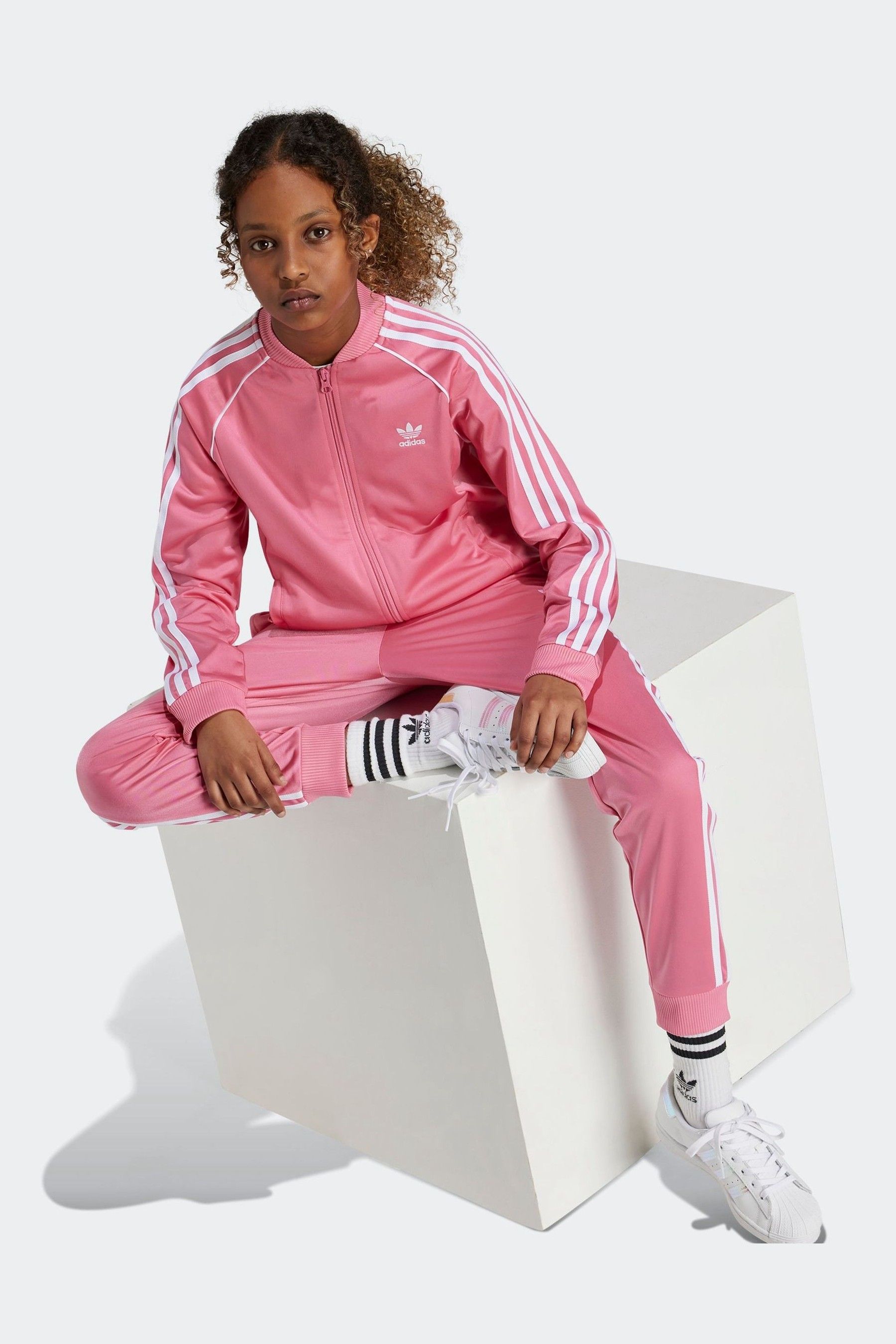 Buy adidas Originals Pink Kids Adicolor SST Track Top from the Next UK online shop