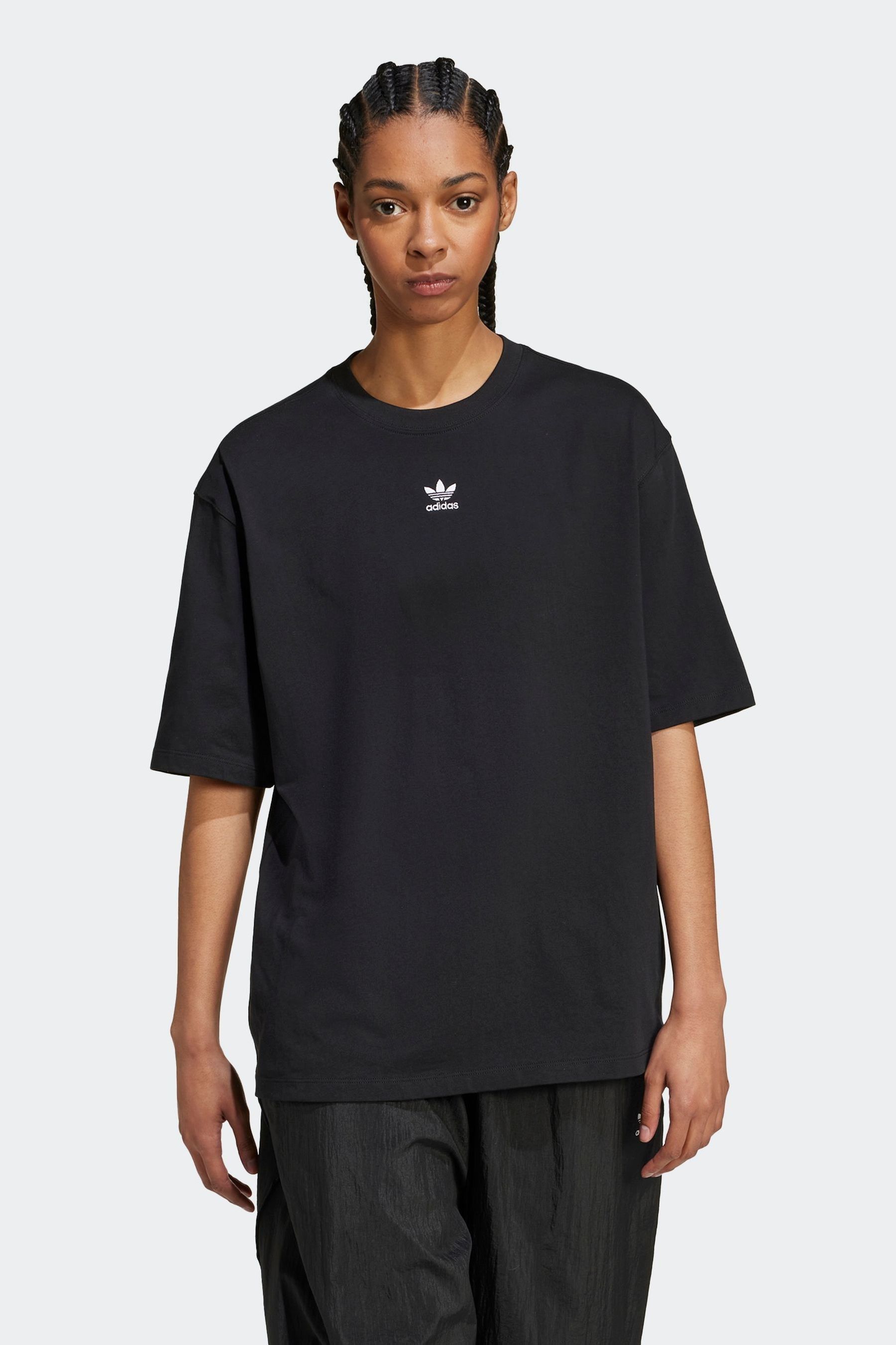 Adidas essentials boyfriend crew sweatshirt online