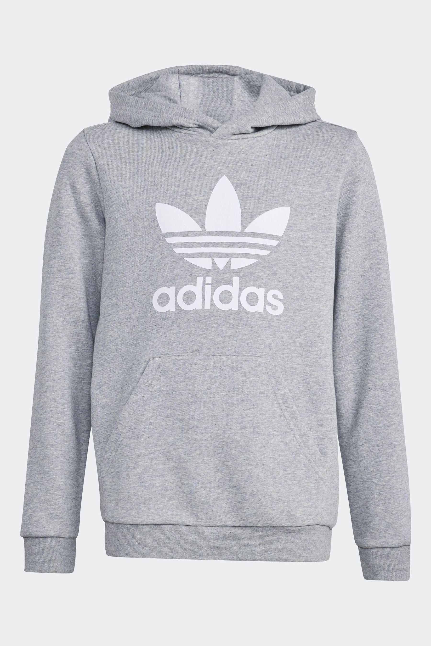 Adidas grey trefoil sweatshirt store