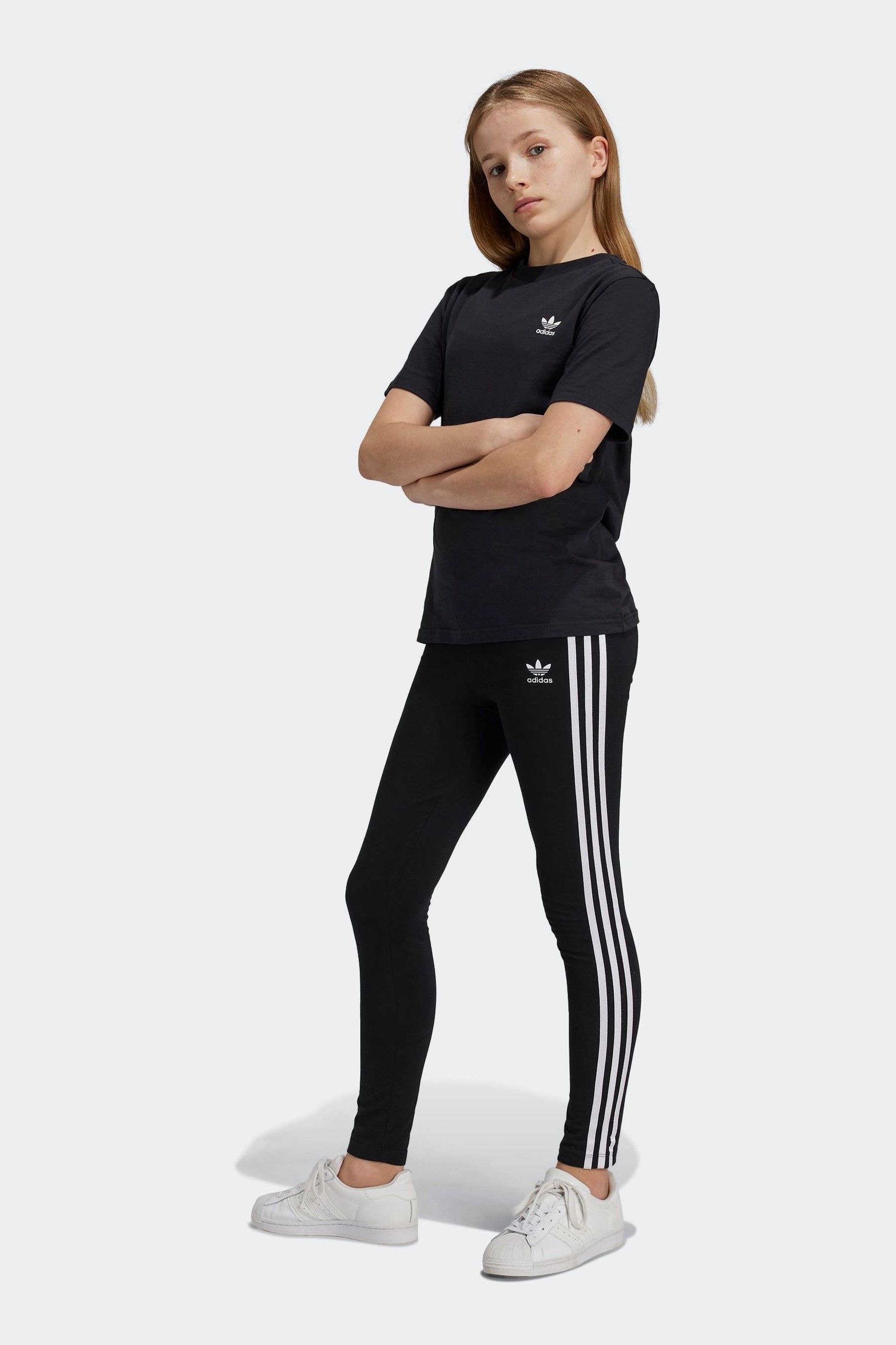 Buy adidas Black Kids Adicolor Leggings from Next Bahrain