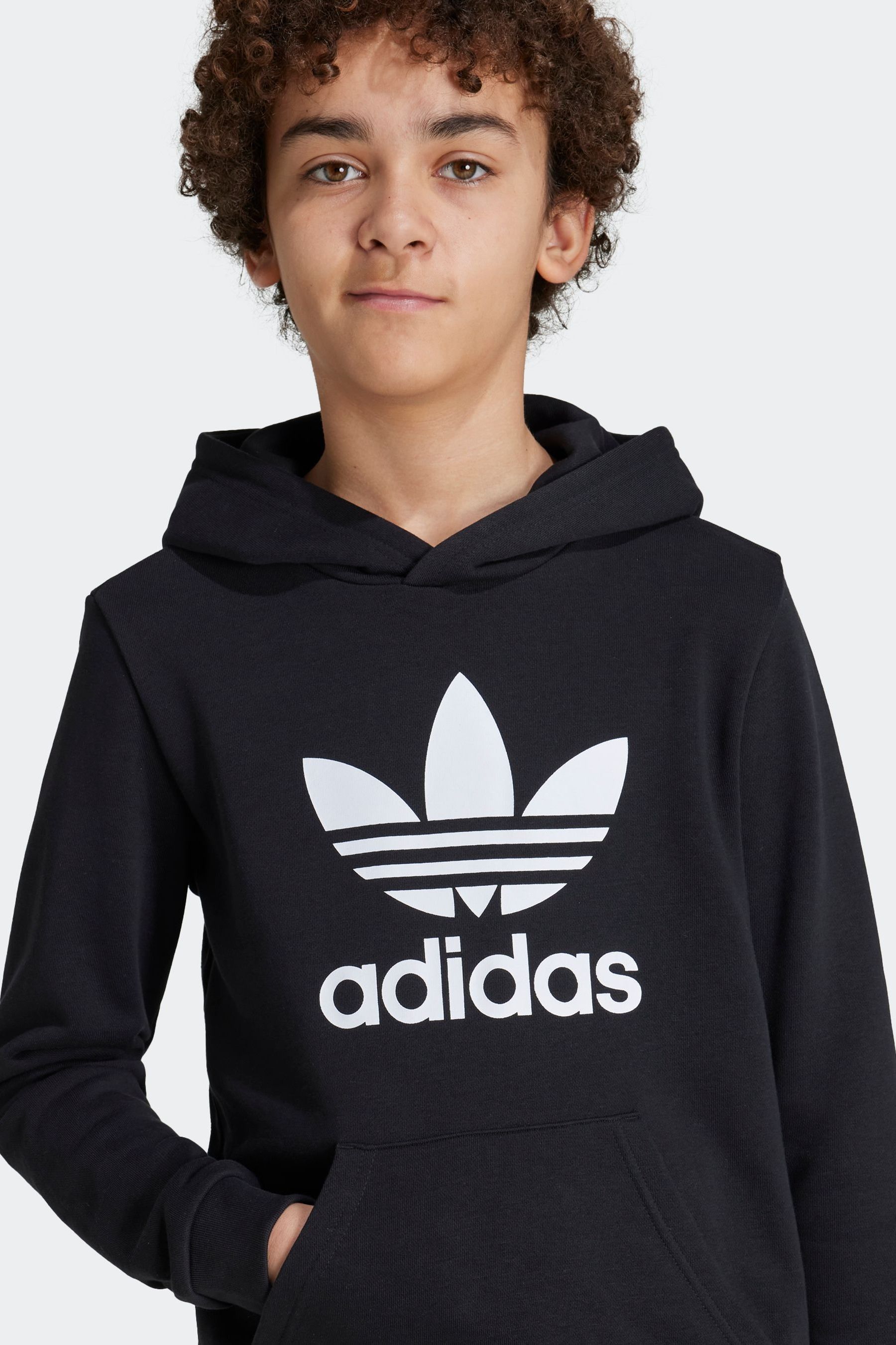 Adidas sweatshirt trefoil black shop