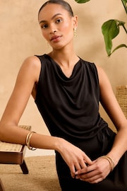 Love & Roses Black Premium Jersey Midaxi Dress - Image 2 of 4
